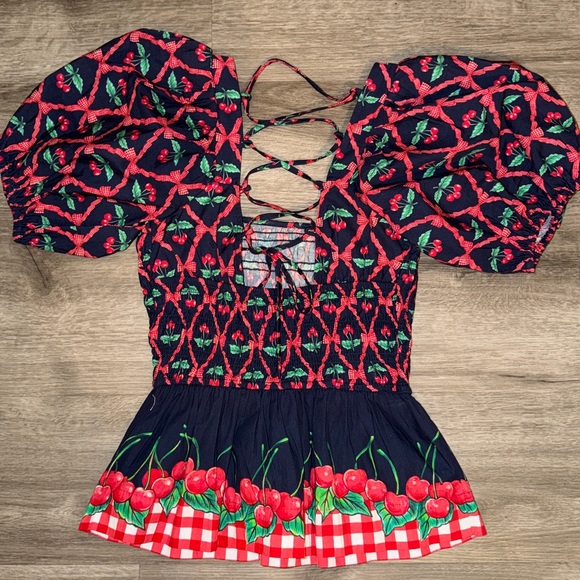 Damson Madder Allegra Puff Sleeve Blouse organic cotton - Picture 14 of 16